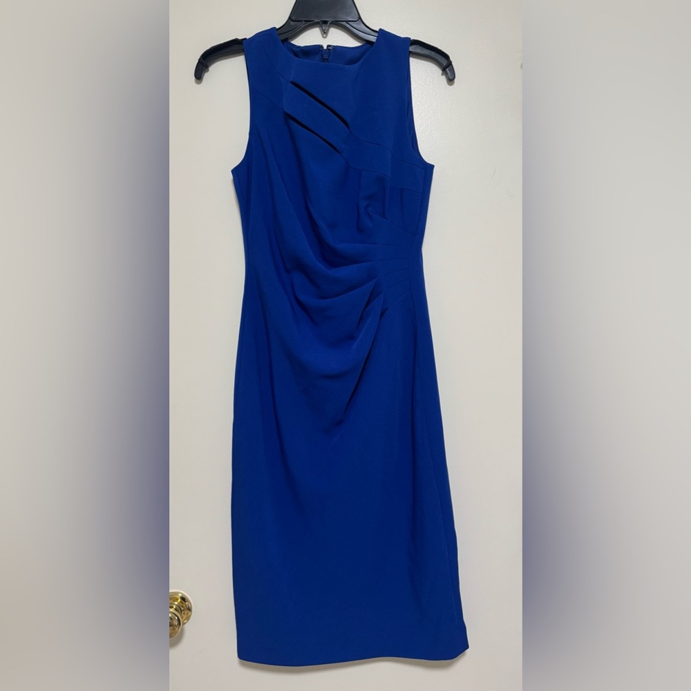 Chic One-Shoulder Blue Dress
